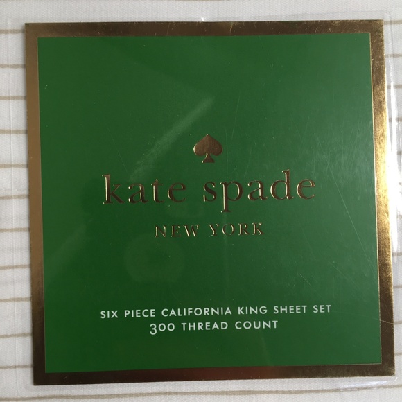 kate spade Bedding Kate Spade 6piece Sheet Set Stripe Flaxseed